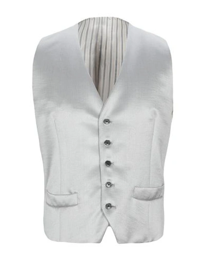 Shop Lardini Suit Vest In Light Grey