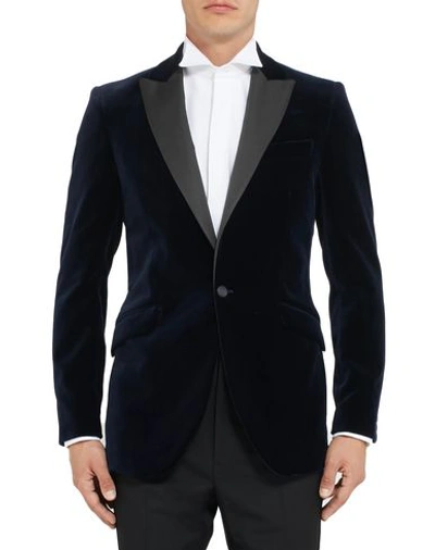 Shop Favourbrook Suit Jackets In Dark Blue