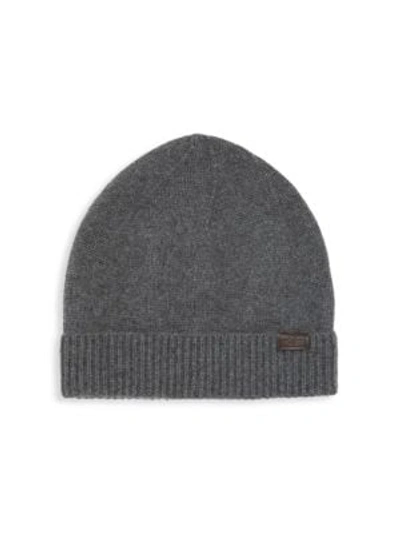 Shop Hickey Freeman Men's Cashmere Beanie In Charcoal