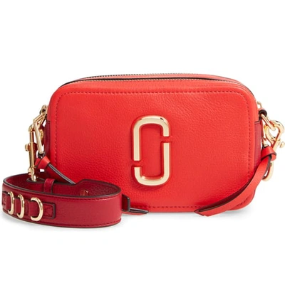 Authentic MARC JACOBS - The Softshot 21 Crossbody Bag In Bright Red Multi