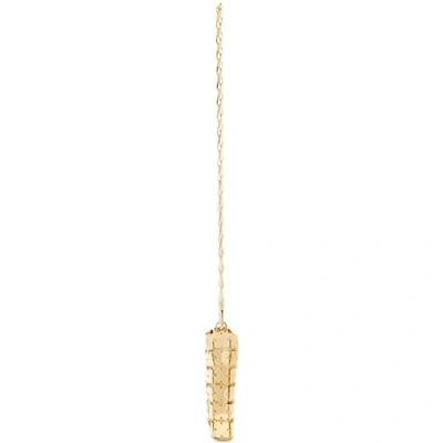 Shop Paco Rabanne Gold Mini Iconic Chain Bag In P711 Light