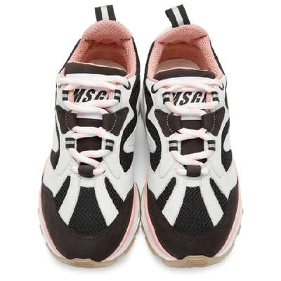 Shop Msgm Black And Grey Attack Sneakers In 99 Black