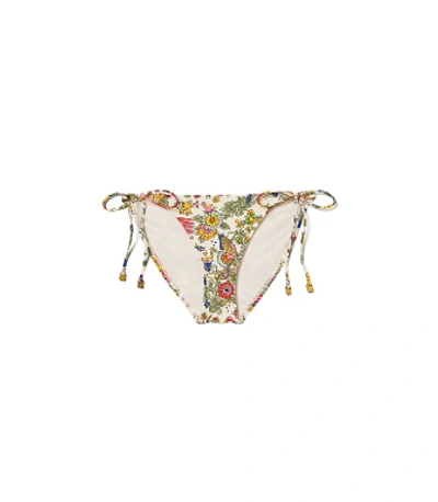 Shop Tory Burch Gemini Link Printed String Bottom In New Ivory Promised Land