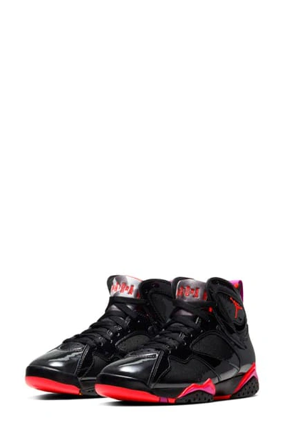 Shop Jordan 7 Retro High Top Sneaker In Black/ Bright Crimson