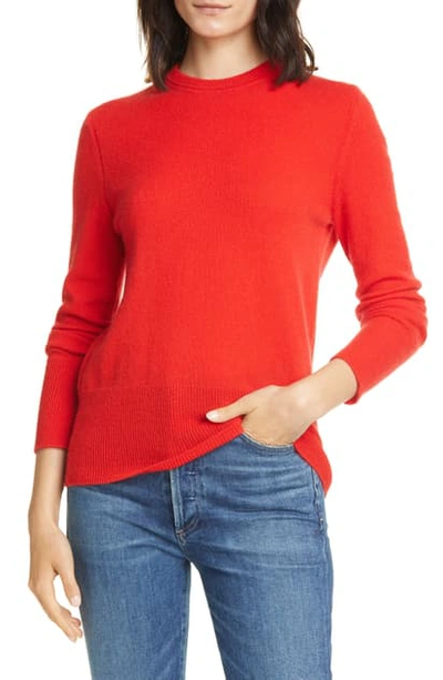 Shop Equipment Sanni Cashmere Sweater In Aura Orange