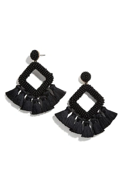 Shop Baublebar Mini Laniyah Fringe Drop Earrings In Black