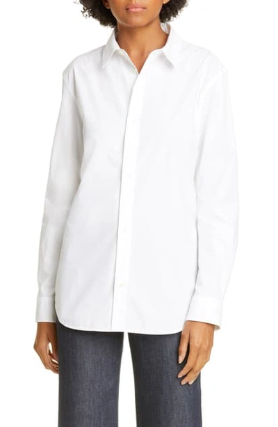 Shop A.p.c. Gina Cotton Shirt In Blanc