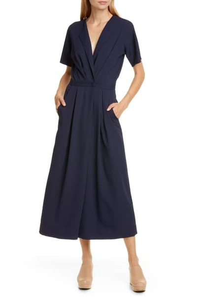 Shop Rachel Comey Ardent Wide Leg Crop Jumpsuit In Midnight