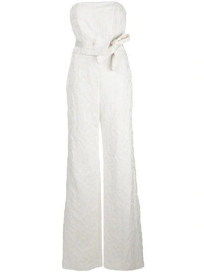 Shop Alexis Venetia Strapless Jumpsuit In White