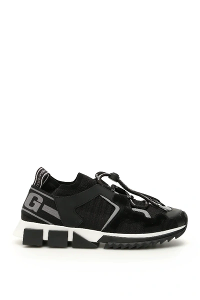 Shop Dolce & Gabbana Sorrento Sneakers In Black,white