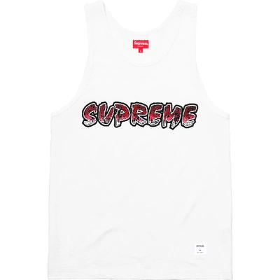 Pre-owned Supreme  Splatter Tank Top White