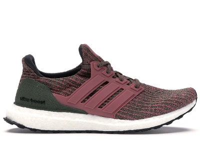 Pre-owned Adidas Originals Adidas Ultra Boost 4.0 Olive Pink (women's) In Trace Maroon/trace Maroon/base Green