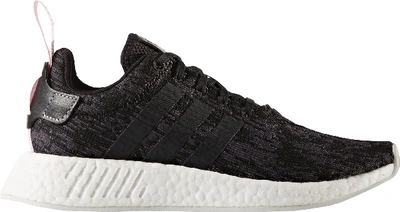 Pre-owned Adidas Originals Adidas Nmd R2 Black Wonder Pink (women's) In Core Black/core Black/wonder Pink