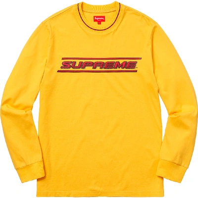 Pre-owned Supreme Bevel L/s Top Yellow