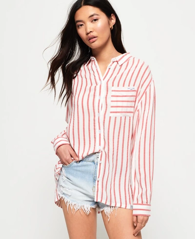 Shop Superdry Devan Shirt In Red