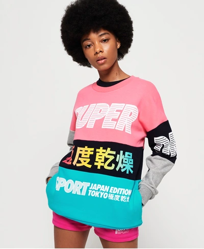 Superdry Japan Edition Crew Sweatshirt In Pink | ModeSens