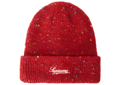 Pre-owned Supreme  Colored Speckle Beanie Dark Red