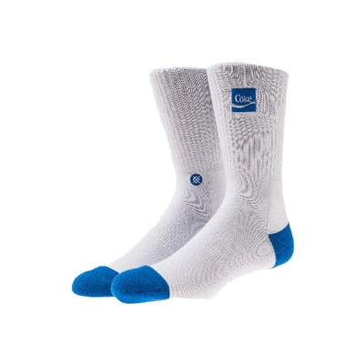 Pre-owned Kith X Coca-cola X Stance Crew Sock White/blue