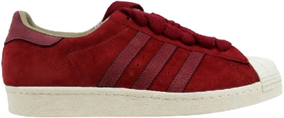 Pre-owned Adidas Originals Adidas Superstar 80s Core Burgundy In Core  Burgundy/core White | ModeSens