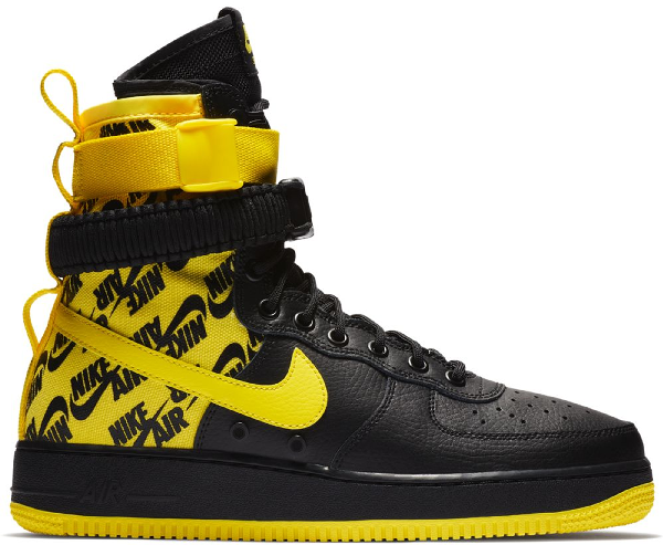 nike sf air force high black