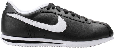 Pre-owned Nike  Classic Cortez Basic Leather Black White In Black/white