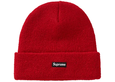 Pre-owned Supreme  Mohair Beanie Fw19 Red