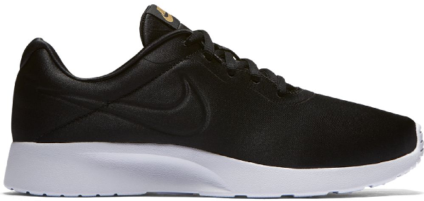 nike tanjun black metallic gold