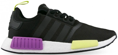 Pre-owned Adidas Originals  Nmd R1 Core Black Shock Purple In Core Black/core Black/shock Purple