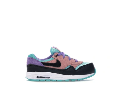 Pre-owned Nike Air Max 1 Have A Day (td) In Black/white-space Purple-bleached  Coral-hyper Jade | ModeSens