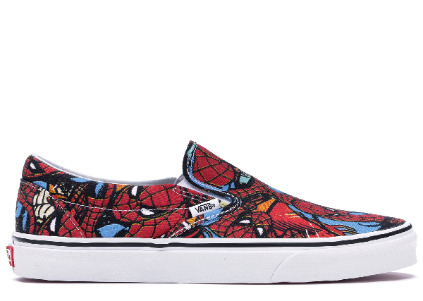 spiderman vans slip on