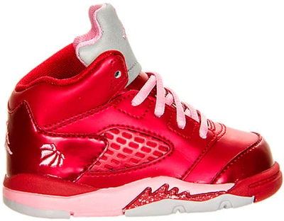 Pre-owned Jordan 5 Retro Valentine's Day (2013) (td) In Gym Red/ion Pink