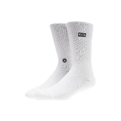 Pre-owned Kith  X Stance 2.0 Classic Crew Sock White