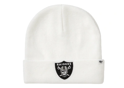 Pre-owned Supreme Nfl X Raiders X '47 Beanie White