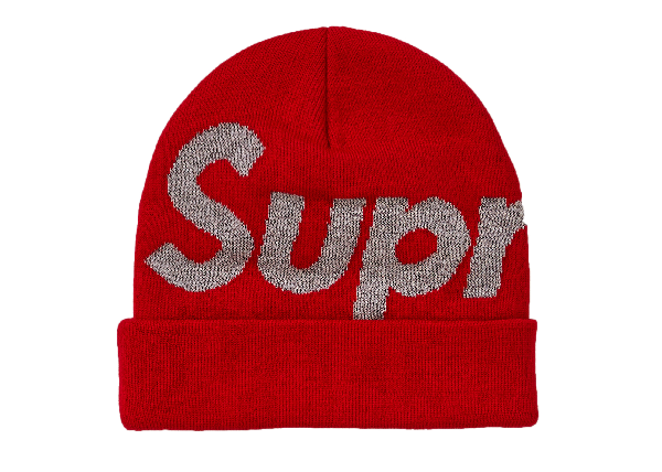 supreme big logo beanie