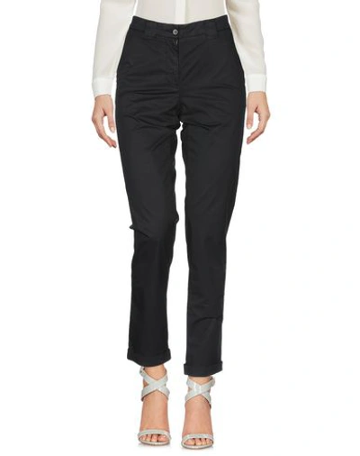 Shop Myths Casual Pants In Black