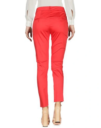 Shop Dondup Casual Pants In Red