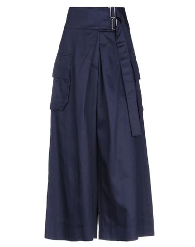 Shop Public School Midi Skirts In Dark Blue