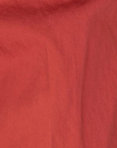 Shop The Gigi Woman Pants Rust Size 10 Cotton, Metallic Fiber In Red