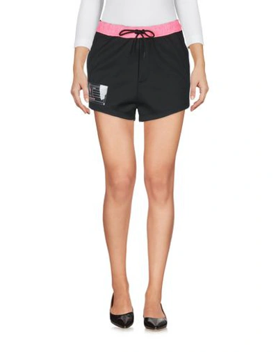 Shop Marcelo Burlon County Of Milan Marcelo Burlon Woman Shorts & Bermuda Shorts Black Size Xs Polyester, Elastane