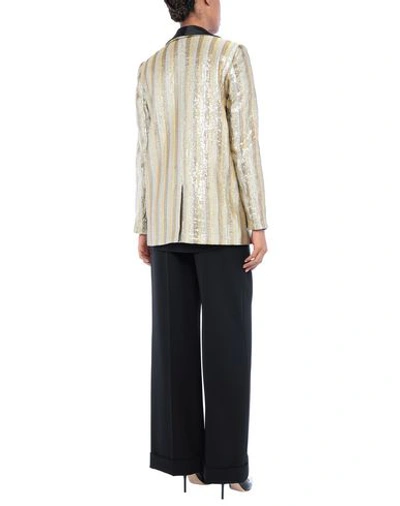 Shop Alice And Olivia Suit Jackets In Gold