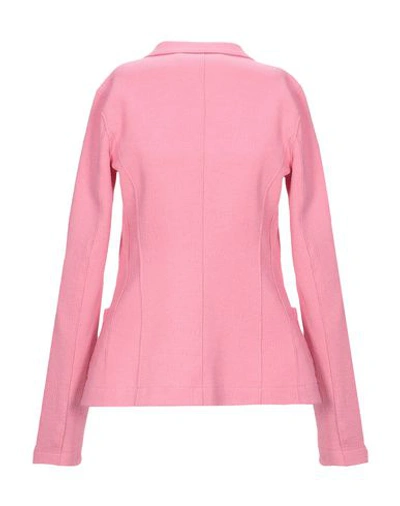 Shop Harris Wharf London Woman Blazer Pink Size 4 Cotton, Polyamide, Elastane