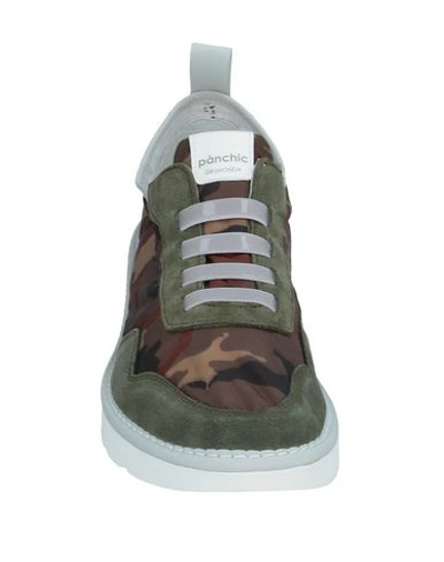 Shop Pànchic Panchic Man Sneakers Military Green Size 11 Textile Fibers, Soft Leather