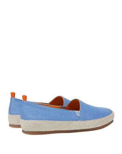 Shop Mulo Loafers In Azure