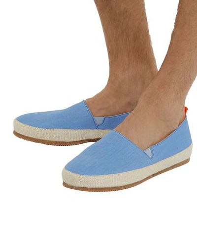 Shop Mulo Loafers In Azure