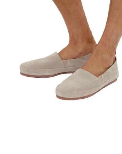 Shop Mulo Loafers In Light Grey