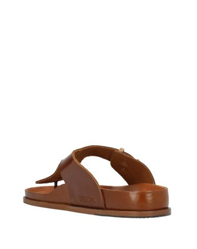 Shop Birkenstock Toe Strap Sandals In Brown