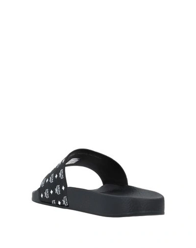 Shop Mcm Sandals In Black