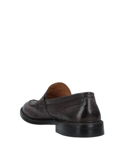 Green George Leather Dress Loafers In Brown
