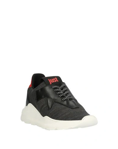 Shop Just Cavalli Sneakers In Steel Grey