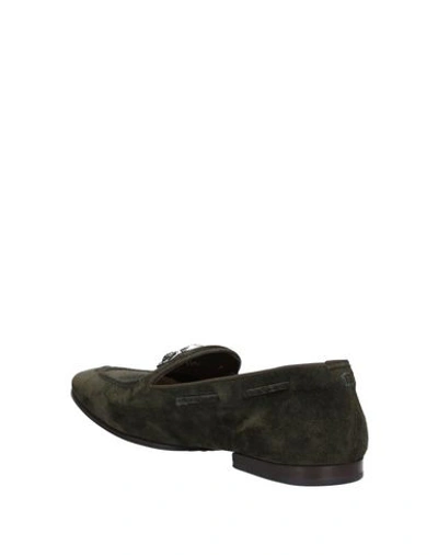 Shop Raparo Loafers In Military Green